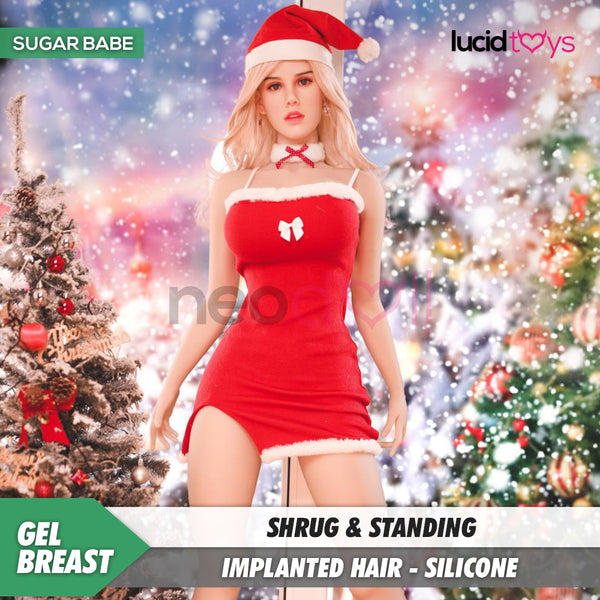 Neodoll Sugar Babe - Fatima - Silicone TPE Hybrid Sex Doll - Gel Breast - Uterus - 164cm - Implanted Hair - Silicone Colour