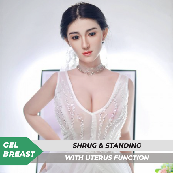 Neodoll Sugar Babe - Gia - Silicone TPE Hybrid Sex Doll - Gel Breast - Uterus - 164cm - Silicone Colour