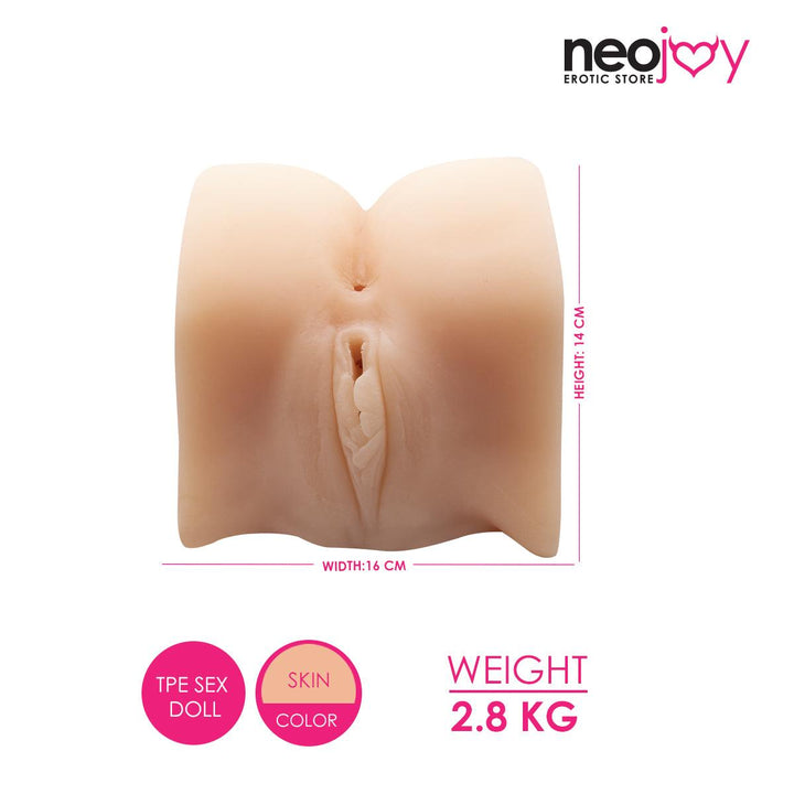 Neojoy Male Pleasure Butt Masturbator Sex Doll TPE Realistic Ass & Pussy-Small 4kg - Lucidtoys