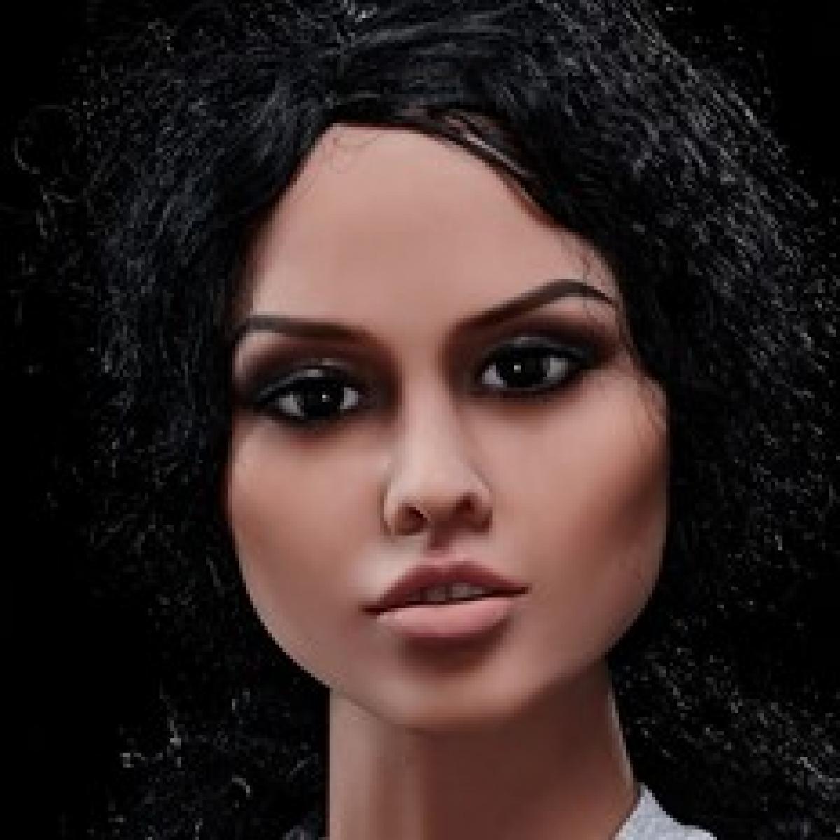 Neodoll Racy Selina Sex Doll Head M16 Compatible Brown Lucidtoys 9081