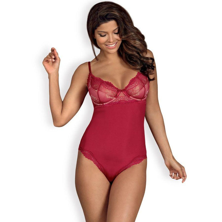 Obsessive - Sexy Lingerie - Rosalyne Teddy - L/XL - Red