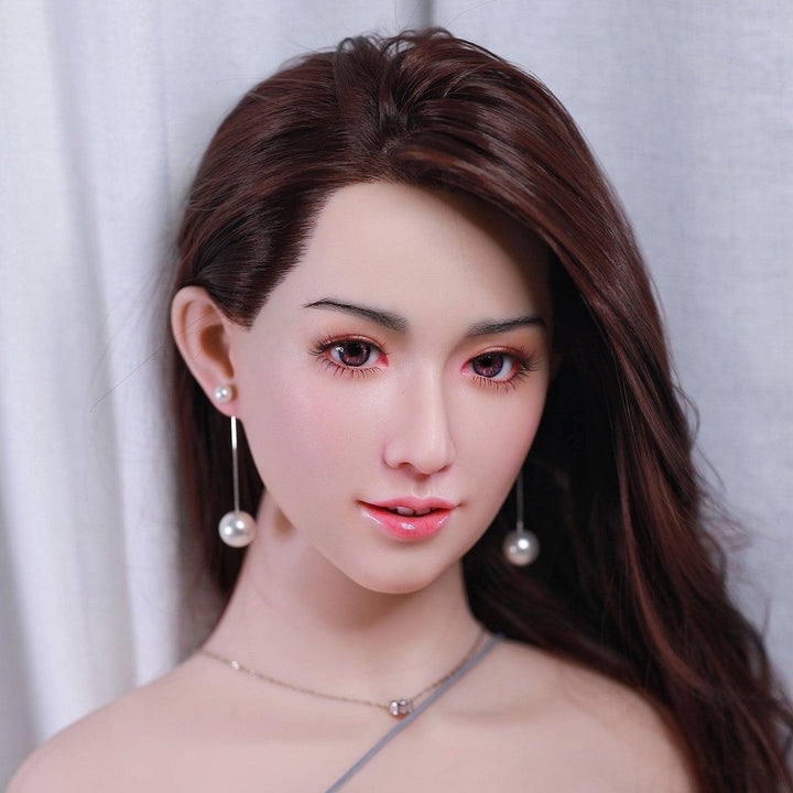 Neodoll Sugar Babe - Kiara - Silicone Sex Doll Head - Implanted Hair - Silicone Colour - Lucidtoys