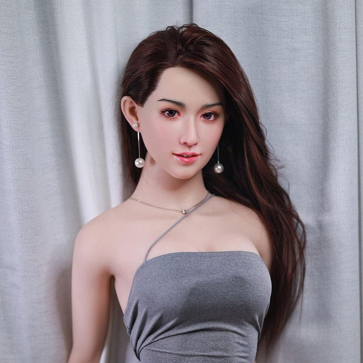 Neodoll Sugar Babe - Kiara - Silicone Sex Doll Head - Implanted Hair - Silicone Colour - Lucidtoys