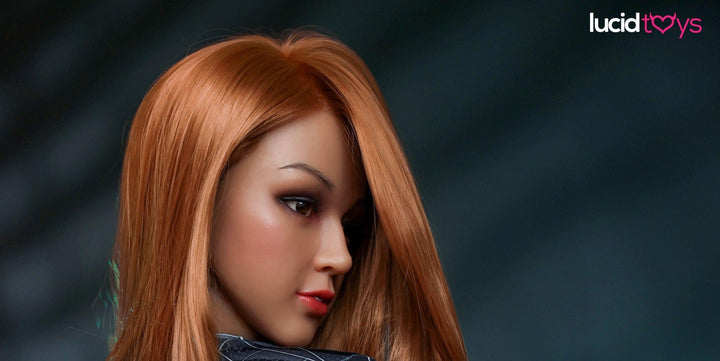 Girlfriend Dolls - Sex Doll Head - M16 Compatible - Brown - Lucidtoys